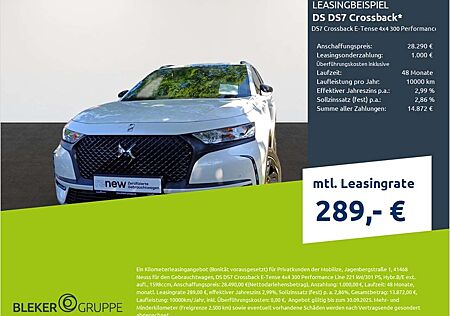 DS Automobiles DS7 Crossback DS 7 Crossback E-Tense 4x4 300 Performance Line