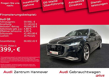 Audi Q8 S line 55 TFSI quattro Pano Matrix AHK B&O Ka
