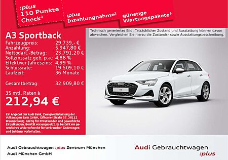 Audi A3 30 TDI advanced AHK/Navi+/Virtual+