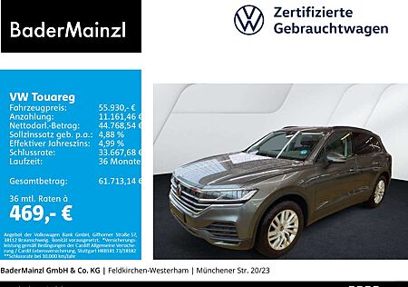 VW Touareg Volkswagen 3.0 TDI 4M AHK Navi SHZ Leder Kam. Luft