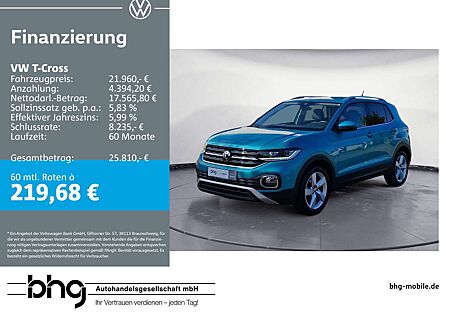 VW T-Cross Volkswagen 1.5 TSI DSG Style AHK ACC-Front-LaneAssi