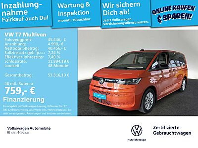 Volkswagen T7 Multivan 1.4 TSI e-Hybrid 7-Sitze AHK Kamera