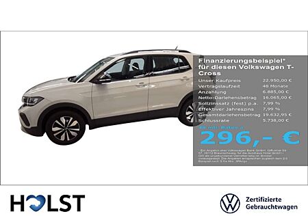VW T-Cross Volkswagen 1.0TSI GOAL GJR LED LightAssist Digtl. Cockpit