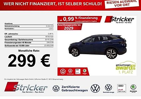 VW ID.4 Volkswagen Pro Performance 150/77 299,-ohne Anzahlung AHK IQ