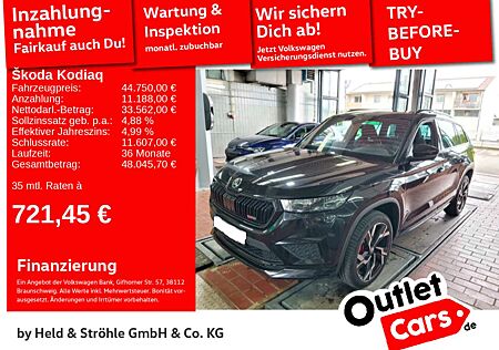Skoda Kodiaq RS 2.0 TSI DSG 4x4 AHK 20" ACC NAV KAM