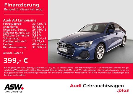 Audi A3 S line 30TFSI LED Nav ACC PDC SONOS