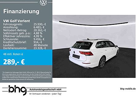 VW Golf Variant Volkswagen 1.5 TSI Style Anhängevorrichtung, a