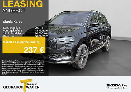 Skoda Karoq 1.5 TSI DSG SPORTLINE LM18 PANO LEDER KAME