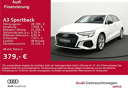 Audi A3 2x S line 45TFSIe S tr. *ACC*LED*17