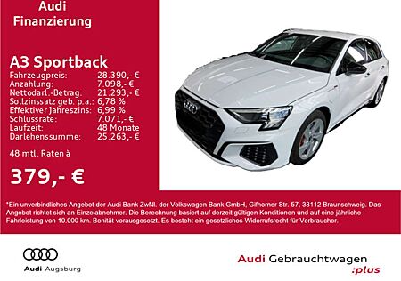 Audi A3 2x S line 45TFSIe S tr. *ACC*LED*17