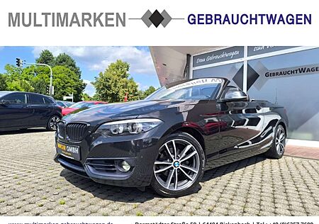 BMW 218 i Sport Line Cabrio EU6d-T Navi/Leder/LED/Ambiente