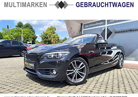 BMW 218 i Sport Line Cabrio EU6d-T Navi/Leder/LED/Ambiente