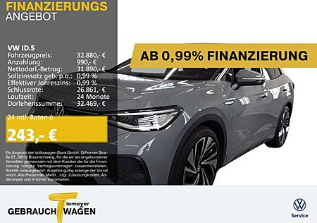 VW ID.5 Volkswagen PRO PERFORMANCE WÄRMEPUMPE IQ.LIGHT PANO AH