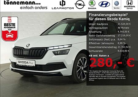 Skoda Kamiq MONTE CARLO TSI DSG+NAVI+CARPLAY+AHK+PANO+LED+ACC+
