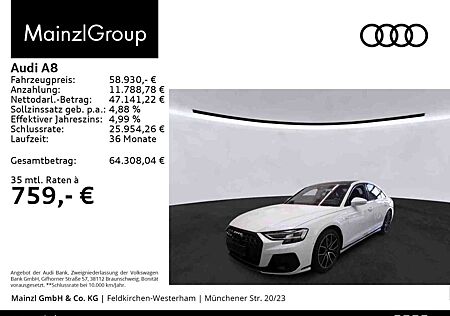 Audi A8 55 TFSI quattro S line Stdhz HUD Pano Matrix