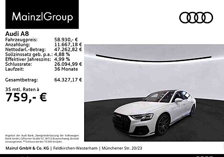 Audi A8 55 TFSI quattro S line Stdhz HUD Pano Matrix