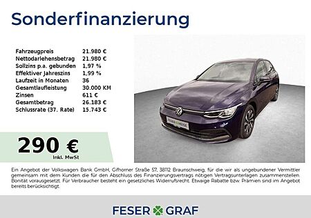 VW Golf Volkswagen Active 1.5 TSI LED/Sitz.-Lankradhzg./Navi/App-Conn