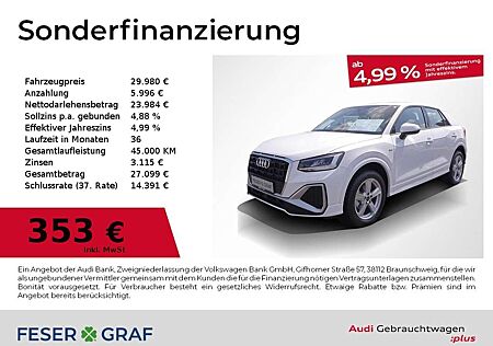 Audi Q2 S line 30 TFSI 85kW 6-Gang LED el. Heckklappe