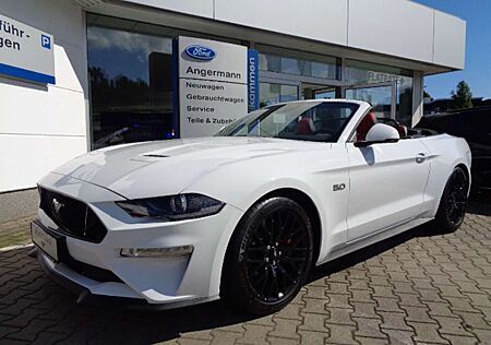 Ford Mustang 5.0 GT Convertible #Rote Ledersitze #Windschott#