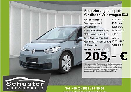 VW ID.3 Volkswagen Pro Performance*Navi LED PDCv+h VKZ-Erk CCS