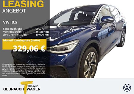 VW ID.5 Volkswagen PURE LM19 WÄRMEPUMPE NAVI MATRIX