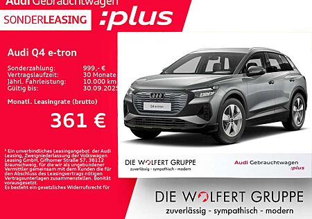 Audi Q4 e-tron 40 *0,25%*NAVI*ASSISTENZPAKET*PDC*GRA