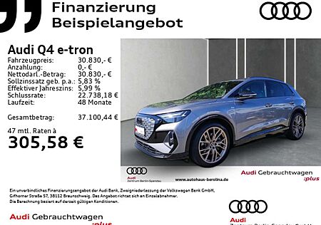 Audi Q4 e-tron gebraucht kaufen Audi Q4 e-tron 40 S line *MATRIX*NAV+*Opt.-Schwarz+*