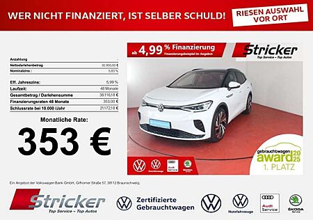 VW ID.4 Volkswagen GTX 353,-ohne Anzahlung Travel Wärmepumpe Kamera