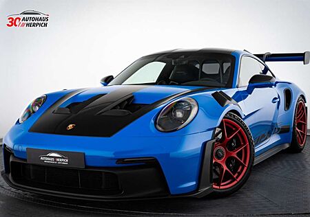 Porsche 992 GT3RS Sharkblue Pyrored Weissach PCCB Lift