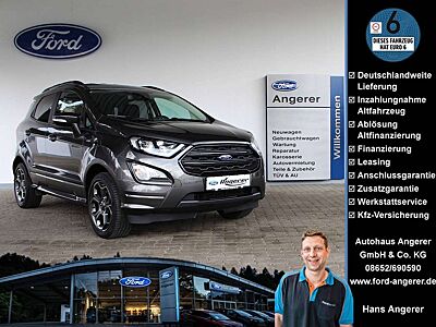 Ford EcoSport ST-Line Navi,Touch,BT,USB,B&O,DAB,Climatronik,PDC,WinPak,Leder/Alcantara,Garantie,Wartung+Tüv neu,8-fach