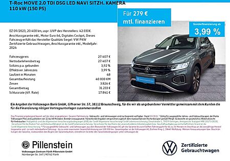 VW T-Roc Volkswagen MOVE 2.0 TDI DSG LED NAVI SITZH. KAMERA