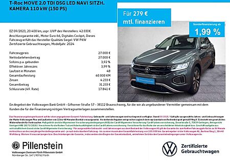 VW T-Roc Volkswagen MOVE 2.0 TDI DSG LED NAVI SITZH. KAMERA