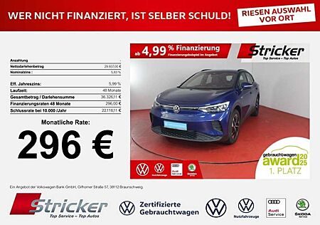 VW ID.4 Volkswagen Pro Performance 150/77 296,-ohne Anzahlung Navi A