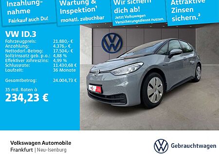 VW ID.3 Volkswagen Pro Performance FrontAssist LED DAB+