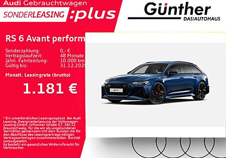 Audi RS6 Avant PERFORMANCE+WINTERRÄD+INDIVID.SITZ+AHK