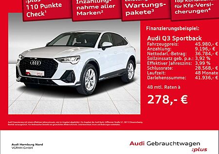Audi Q3 40 TFSI quattro S line Navi AHK LED