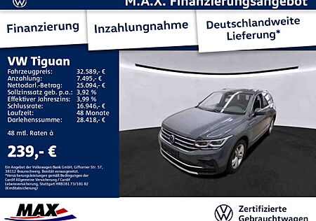 VW Tiguan Volkswagen 2.0 TDI DSG 4M ELEGANCE IQ.LIGHT+AHK+RFK+
