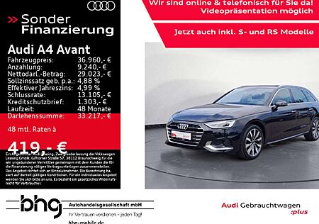 Audi A4 35TFSI S tronic advanced Assist Stadt+T