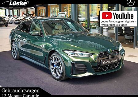 BMW i4 40 e M Sport sanremo grün Leder beige Head-up