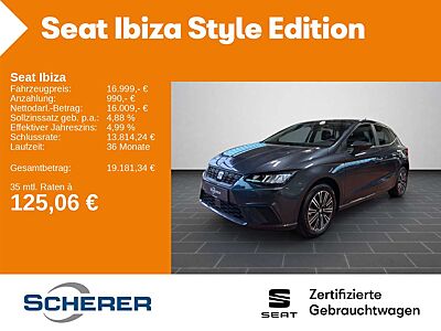 SEAT Ibiza Style 1.0 TSI Full Link LED Scheinwerfer S