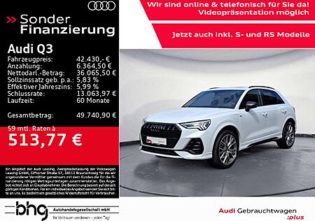 Audi Q3 S line 45 TFSI e S tronic e-tronOptik AHK Nav