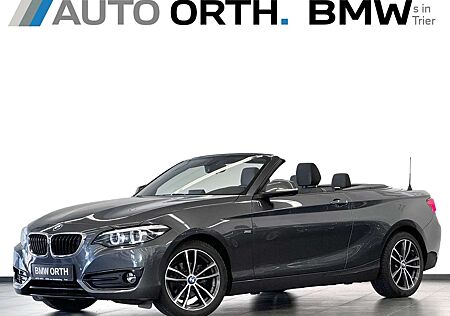 BMW 218 i Cabrio AUT. SPORT-LINE T-LEDER NAVI LED 17"