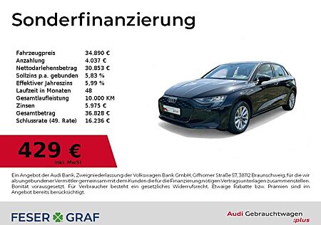 Audi A3 30TFSI S tronic SHZ/CarPlay/LED/PDC+/GRA/VC
