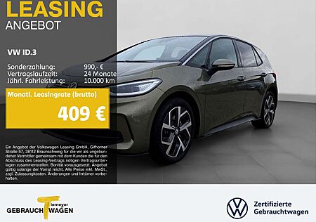 VW ID.3 Volkswagen PRO LM19 PANO KAMERA SITZHZG MATRIX