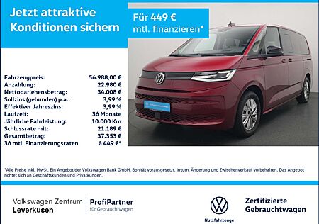 VW T7 Multivan Volkswagen Life lang MATRIX HUD NAVI VIRT KAM
