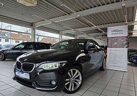 BMW 218 i Coupe Advantage Automatik PDC Leder Schwarz