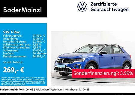 VW T-Roc Volkswagen 1.5 TSI DSG Life LED Navi SHZ Kamera ACC