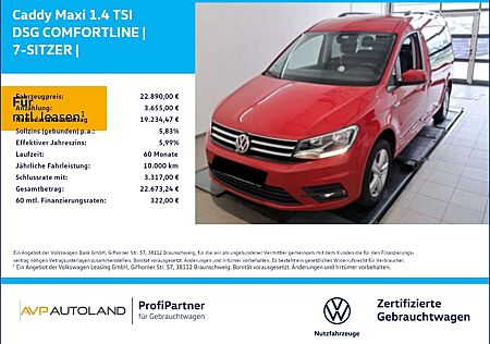 VW Caddy Volkswagen Maxi 1.4 TSI DSG COMFORTLINE | 7-SITZER |
