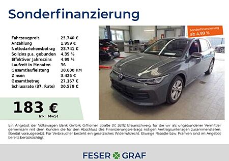 VW Golf Volkswagen VIII Life 1.5 eTSI 85 kW DSG ACC HUD SHZ