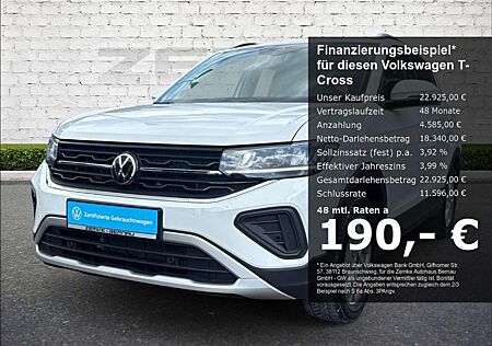 VW T-Cross Volkswagen 1.0 TSI Life Digitales Cockpit LED ACC Apple CarPl